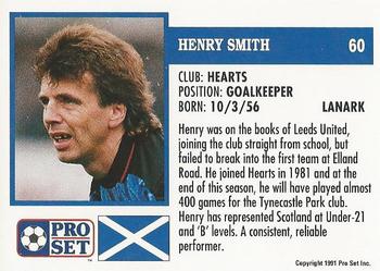 1991-92 Pro Set (Scotland) #60 Henry Smith Back