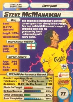 1998-99 Merlin Premier Gold 99 #77 Steve McManaman Back