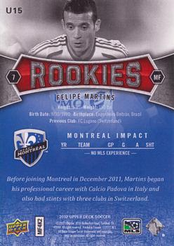 2012 Upper Deck MLS - Update #U15 Felipe Martins Back