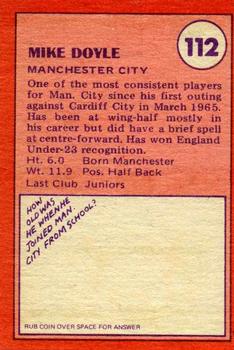 1974-75 A&BC Chewing Gum #112 Mick Doyle Back