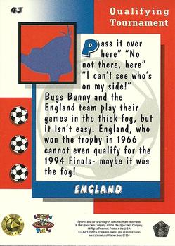 1994 Upper Deck World Cup Toons #43 England - Bugs Back