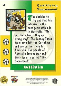 1994 Upper Deck World Cup Toons #4 Australia - Taz Back
