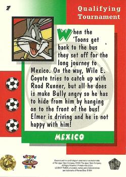 1994 Upper Deck World Cup Toons #7 Mexico - Wile E. Coyote, Road Runner, Elmer Fudd Back