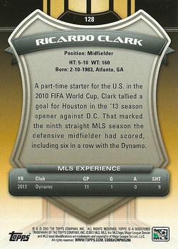 2013 Topps MLS #128 Ricardo Clark Back
