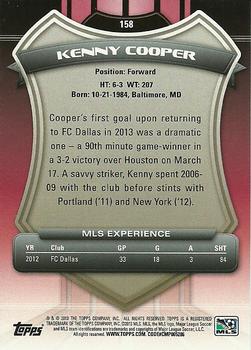 2013 Topps MLS #158a Kenny Cooper Back