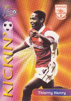 2000 Futera Fans Selection Arsenal #129 Thierry Henry Front
