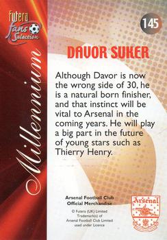 2000 Futera Fans Selection Arsenal #145 Davor Suker Back