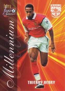 2000 Futera Fans Selection Arsenal #146 Thierry Henry Front