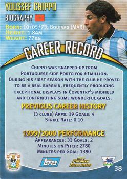 2000-01 Topps Premier Gold 2001 #38 Youssef Chippo Back