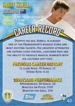 2000-01 Topps Premier Gold 2001 #62 Harry Kewell Back