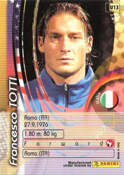2002 Panini World Cup - USA Exclusives #U13 Francesco Totti Back