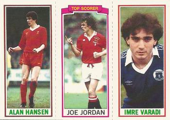 1981-82 Topps Footballer #28 / 154 / 47 Imre Varadi / Joe Jordan / Alan Hansen Front