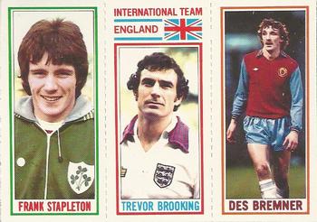 1981-82 Topps Footballer #15 / 174 / 3 Des Bremner / Trevor Brooking / Frank Stapleton Front