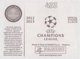 2012-13 Panini UEFA Champions League Stickers #433 Dmitri Likhtarovich Back