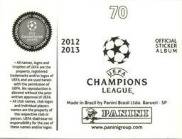 2012-13 Panini UEFA Champions League Stickers #70 Tonel Back