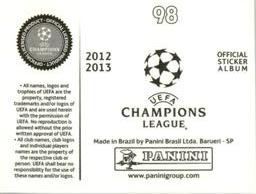 2012-13 Panini UEFA Champions League Stickers #98 Alex Oxlade-Chamberlain Back