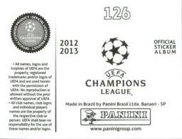 2012-13 Panini UEFA Champions League Stickers #126 Jose Holebas Back