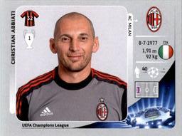 2012-13 Panini UEFA Champions League Stickers #157 Christian Abbiati Front
