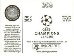 2012-13 Panini UEFA Champions League Stickers #206 Dieumerci Mbokani Back