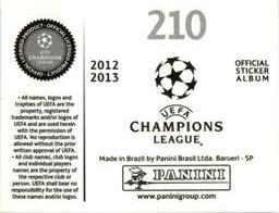 2012-13 Panini UEFA Champions League Stickers #210 Málaga CF Badge Back