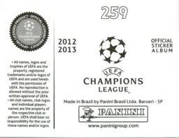 2012-13 Panini UEFA Champions League Stickers #259 Carlos Tevez Back