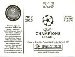 2012-13 Panini UEFA Champions League Stickers #315 Daniel Sturridge Back