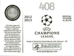 2012-13 Panini UEFA Champions League Stickers #408 LOSC Lille Badge Back