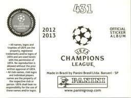 2012-13 Panini UEFA Champions League Stickers #431 Artem Radkov Back