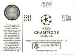 2012-13 Panini UEFA Champions League Stickers #492 Aiden McGeady Back