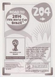 2013 Panini Road to 2014 FIFA World Cup Brazil Stickers #204 Richard Ortiz Back