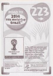 2013 Panini Road to 2014 FIFA World Cup Brazil Stickers #223 Luis Ramirez Back