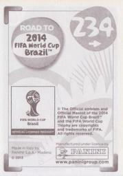 2013 Panini Road to 2014 FIFA World Cup Brazil Stickers #234 Fernando Amorebieta Back