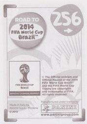 2013 Panini Road to 2014 FIFA World Cup Brazil Stickers #256 Jesus Zavala Back