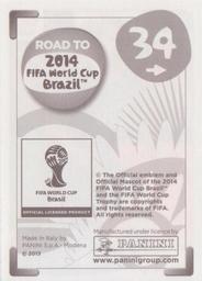 2013 Panini Road to 2014 FIFA World Cup Brazil Stickers #34 Sebastian Giovinco Back