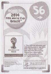 2013 Panini Road to 2014 FIFA World Cup Brazil Stickers #56 Hugo Campagnaro Back