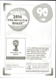 2013 Panini Road to 2014 FIFA World Cup Brazil Stickers #90 Gaston Ramirez Back