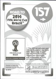 2013 Panini Road to 2014 FIFA World Cup Brazil Stickers #157 Carlos Saucedo Back