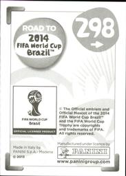 2013 Panini Road to 2014 FIFA World Cup Brazil Stickers #298 Mario Mandzukic Back