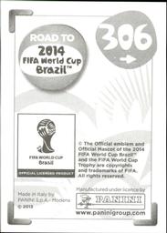 2013 Panini Road to 2014 FIFA World Cup Brazil Stickers #306 Nigel de Jong Back