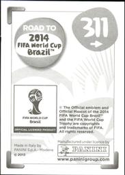 2013 Panini Road to 2014 FIFA World Cup Brazil Stickers #311 Luciano Narsingh Back