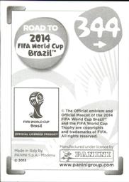 2013 Panini Road to 2014 FIFA World Cup Brazil Stickers #344 Adam Johansson Back