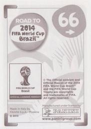 2013 Panini Road to 2014 FIFA World Cup Brazil Stickers #66 Enzo Perez Back