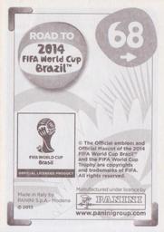 2013 Panini Road to 2014 FIFA World Cup Brazil Stickers #68 Pablo Guinazu Back
