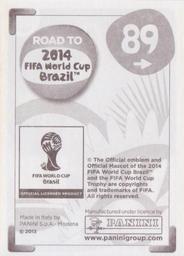 2013 Panini Road to 2014 FIFA World Cup Brazil Stickers #89 Luis Suarez Back