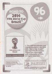 2013 Panini Road to 2014 FIFA World Cup Brazil Stickers #96 Laurent Koscielny Back