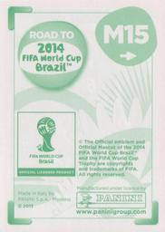 2013 Panini Road to 2014 FIFA World Cup Brazil Stickers - Mexico de Oro #M15 Hector Herrera Back