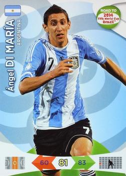 2013 Panini Adrenalyn XL Road to 2014 FIFA World Cup Brazil #6 Angel di Maria Front