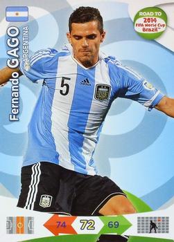 2013 Panini Adrenalyn XL Road to 2014 FIFA World Cup Brazil #7 Fernando Gago Front