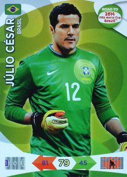 2013 Panini Adrenalyn XL Road to 2014 FIFA World Cup Brazil #13 Julio Cesar Front