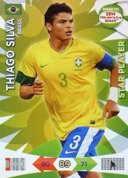 2013 Panini Adrenalyn XL Road to 2014 FIFA World Cup Brazil #16 Thiago Silva Front